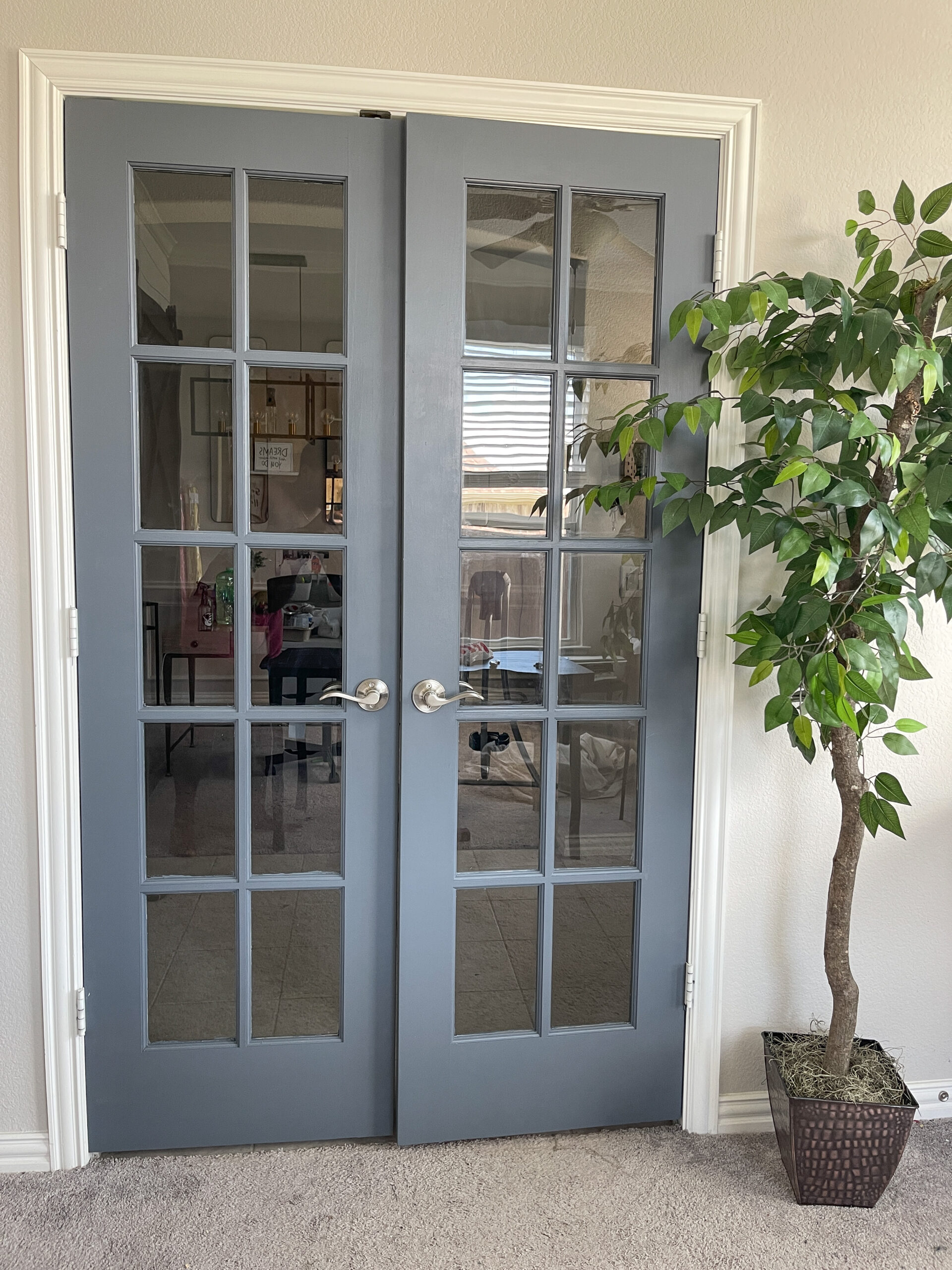 Easiest Way To Paint French Doors Busywithd Com   Finshed French Doors Scaled 